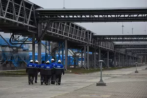 Торжественное открытие газопровода «Турецкий поток» на компрессорной станции «Русская» &copy;&nbsp;Фото Елены Синеок, Юга.ру