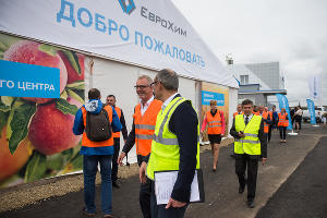 Открытие клиентского центра «Еврохим» в станице Старовеличковской © Фото Елены Синеок, Юга.ру