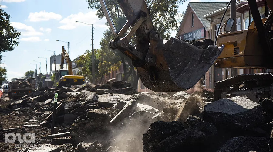 Ремонт улицы Тургенева в Краснодаре &copy;&nbsp;Фото Елены Синеок, Юга.ру