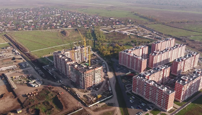 ЖК «Облака» в районе Западного обхода Краснодара &copy;&nbsp;Фото Антона Быкова, Юга.ру