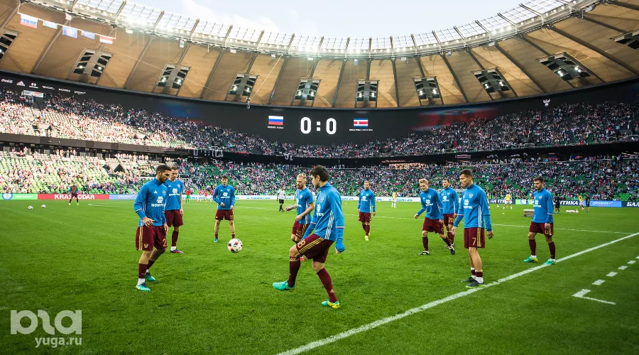 Сборная России проиграла Коста-Рике в матче открытия стадиона ФК «Краснодар» &copy;&nbsp;Фото Елены Синеок, Юга.ру
