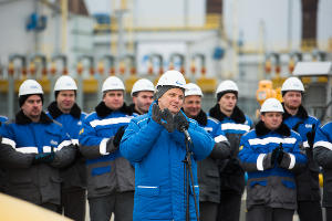 Торжественное открытие газопровода «Турецкий поток» на компрессорной станции «Русская» © Фото Елены Синеок, Юга.ру