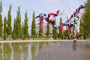 Виртуальная скульптура Софы Скидан what is hidden does not need to be hidden &copy;&nbsp;Пресс-служба фестиваля Rosbank Future Cities