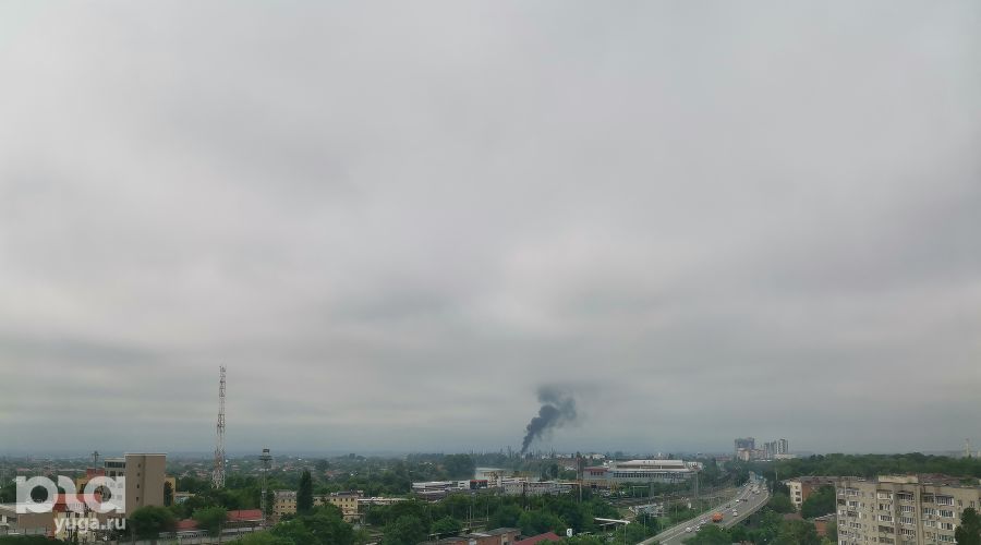 Пожар на НПЗ в Краснодаре © Фото Яры Гуляевой, Юга.ру
