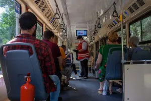 В Краснодаре вышли на маршрут новые трамваи &copy;&nbsp;Фото Дмитрия Пославского, Юга.ру