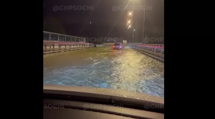  &copy;&nbsp;Скриншот видео из телеграм-канала &laquo;ЧП Сочи&raquo;, t.me/chp_sochi