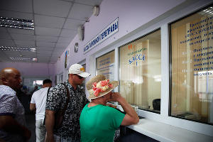 30-часовая пробка на переправе в Крым &copy;&nbsp;Влад Александров, ЮГА.ру