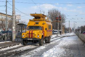 В Краснодаре начали строить трамвайную линию на улице Московской &copy;&nbsp;Фото Дмитрия Пославского, Юга.ру