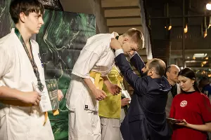 Матвей Легутский на татами &copy;&nbsp;Фото Фонда Олега Дерипаска &laquo;Вольное Дело&raquo;