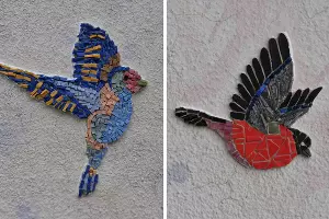 Уличные мозаики Софии Легостаевой, Новороссийск &copy;&nbsp;Фото новороссийского фотографа Sega_Black_Sea