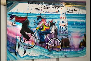 Работа Джона Корнера «Гид» © Скриншот фото из письма от пресс-службы Краснодарского краевого выставочного зала