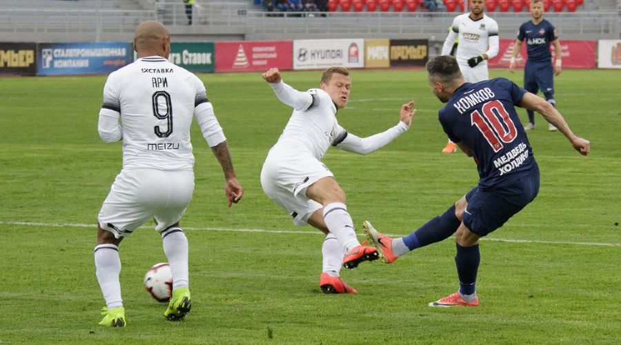 Матч 22-го тура РПЛ «Енисей» — «Краснодар». 11 мая 2019 года © Фото пресс-службы ФК «Енисей»