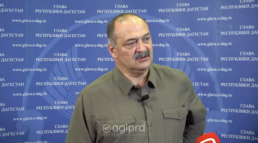 Глава Дагестана Сергей Меликов &copy;&nbsp;Кадр из видео t.me/agiprd
