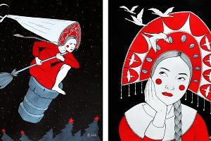  © Коллаж из картин художницы Яны Антоновой