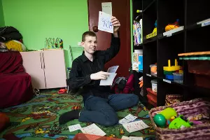 Никита на занятиях &copy;&nbsp;Фото Елены Синеок, Юга.ру