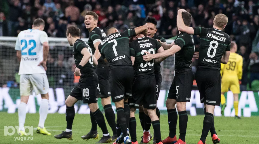 Матч «Краснодар» — «Зенит», Краснодар, 20 апреля 2019 года &copy;&nbsp;Фото Елены Синеок, Юга.ру