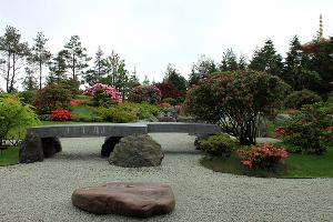 Сад с топиариями, в который можно попасть из кофейни Kissaten в Японском саду © Фото Марины Солошко, Юга.ру