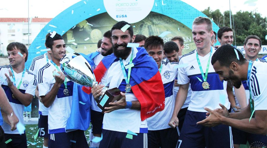 КубГУ выиграл студенческий чемпионат Европы по футболу &copy;&nbsp;Фото пресс-службы КубГУ