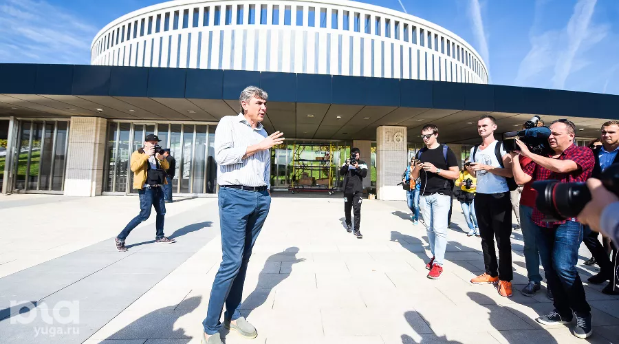 Сергей Галицкий на стадионе ФК «Краснодар» &copy;&nbsp;Фото Елены Синеок, Юга.ру