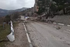 Камнепад под Севастополем &copy;&nbsp;Фото пресс-службы правительства Севастополя