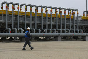 Торжественное открытие газопровода «Турецкий поток» на компрессорной станции «Русская» © Фото Елены Синеок, Юга.ру