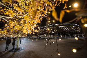 Парк «Краснодар»  с новогодней подсветкой &copy;&nbsp;Фото Елены Синеок, Юга.ру