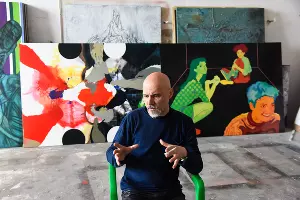 В мастерской Игоря Михайленко &copy;&nbsp;Фото Елены Синеок, Юга.ру