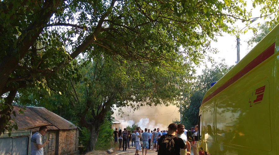 Пожар в Ростове-на-Дону &copy;&nbsp;Фото Антона Пилипенко, Юга.ру