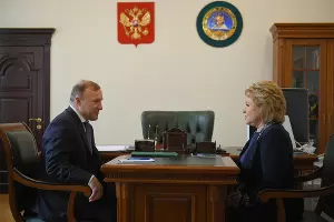 Мурат Кумпилов и Валентина Матвиенко &copy;&nbsp;Фото Алексея Гусева