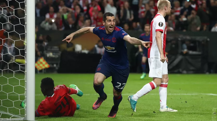 Матч финала Лиги Европы «Аякс» — «Манчестер Юнайтед». Генрих Мхитарян &copy;&nbsp;Фото из аккаунта &laquo;Манчестер Юнайтед&raquo; в Twitter, twitter.com/ManUtd