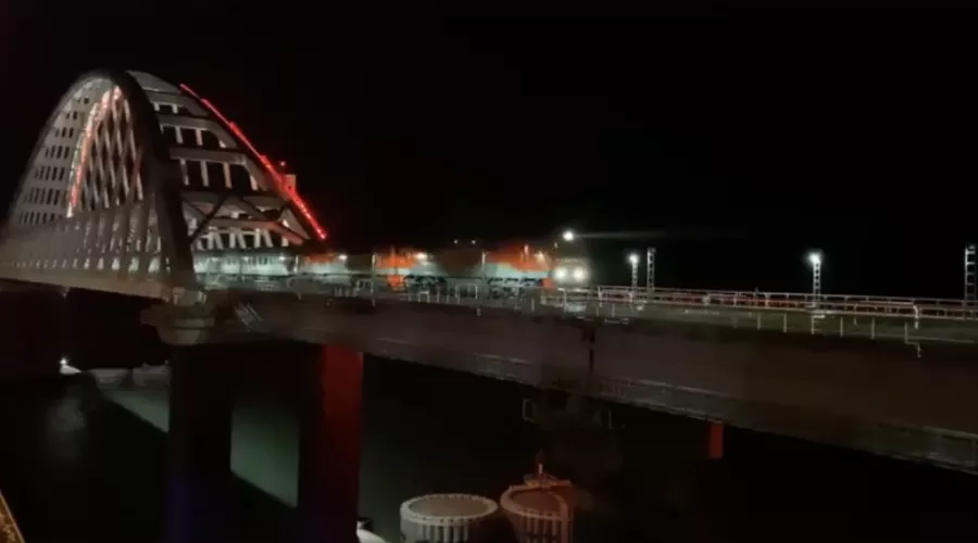  &copy;&nbsp;Скриншот видео из группы &laquo;Крымский мост&raquo; в &laquo;Вконтакте&raquo;, vk.com/krymsky.bridge