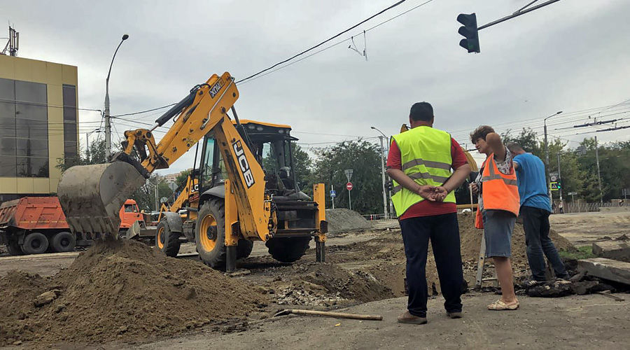 Ремонт улицы Тургенева в Краснодаре © Фото Валерии Дульской, Юга.ру