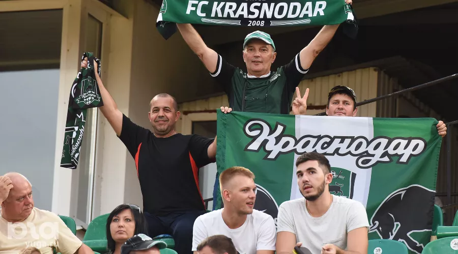 "Краснодар" разгромил "Партизани" в матче лиги Европы &copy;&nbsp;Елена Синеок, ЮГА.ру