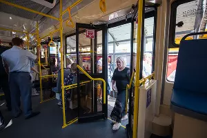 Презентация нового трамвая в Краснодаре &copy;&nbsp;Фото Елены Синеок, Юга.ру