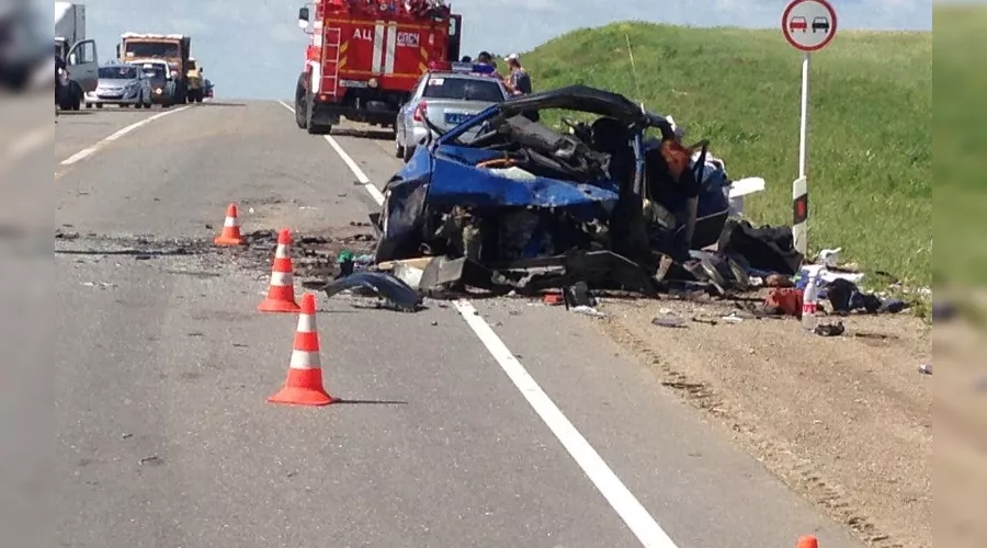 Место происшествия &copy;&nbsp;Фото ОПБДД УГИБДД по Ставропольскому краю