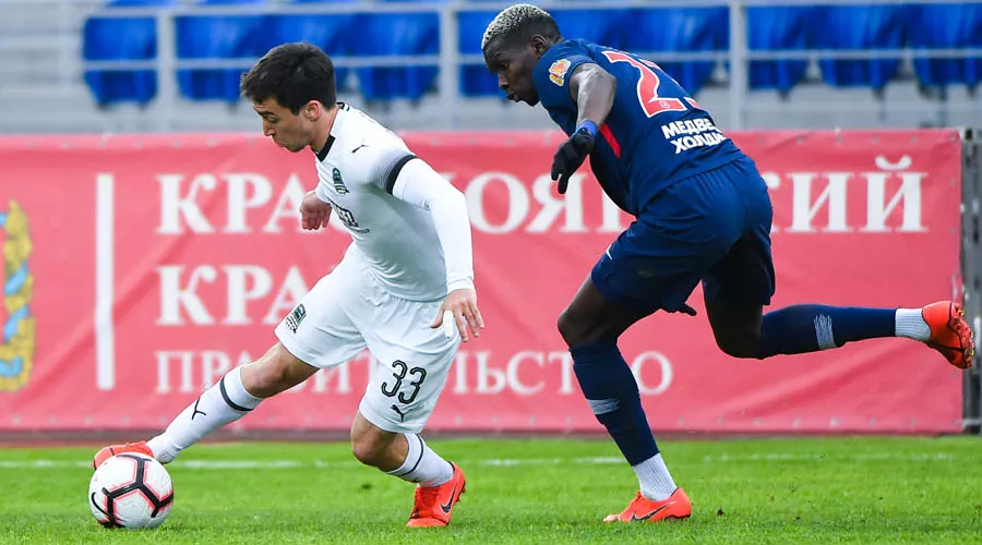 Матч «Енисей» — «Краснодар» &copy;&nbsp;Фото пресс-службы ФК &laquo;Краснодар&raquo;