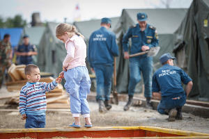 Лагерь беженцев на границе между Украиной и Россией &copy;&nbsp;Эдуард Корниенко, ЮГА.ру