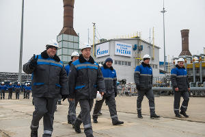 Торжественное открытие газопровода «Турецкий поток» на компрессорной станции «Русская» © Фото Елены Синеок, Юга.ру