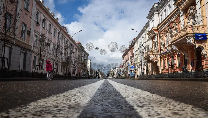 Центр Краснодара — улица Красная  &copy;&nbsp;Фото Елены Синеок, Юга.ру