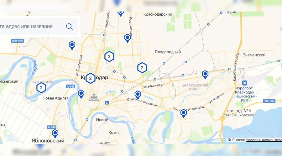  &copy;&nbsp;Скриншот сервиса &laquo;Яндекс.карты&raquo;