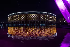 Парк «Краснодар»  с новогодней подсветкой &copy;&nbsp;Фото Елены Синеок, Юга.ру