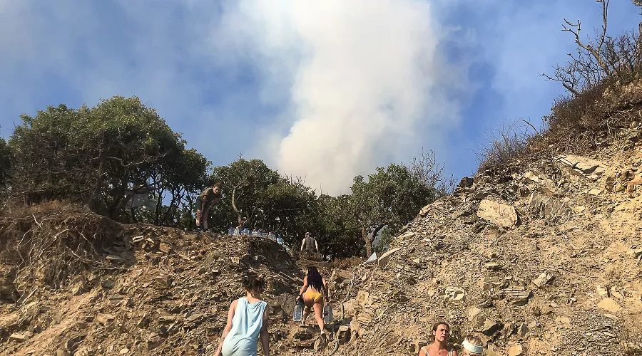 Пожар в заповеднике «Утриш» &copy;&nbsp;Фото Виталия Кавтарадзе