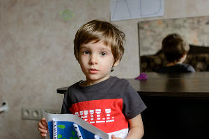 Давиду Бобоеву 4 года и он родился слабослышащим © Фото предоставлено пресс-службой благотворительного фонда «Русфонд»