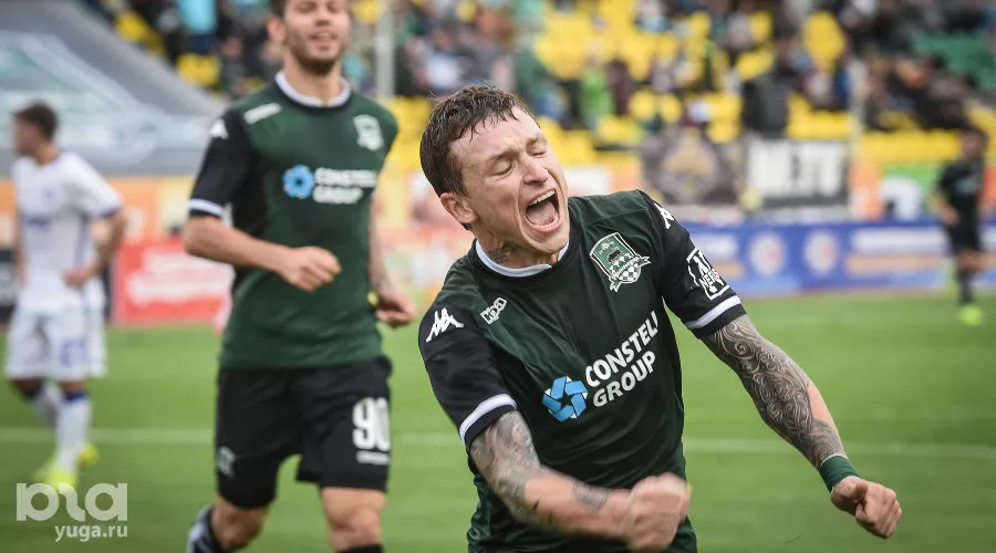 Игроки ФК "Краснодар". Павел Мамаев &copy;&nbsp;Фото Елены Синеок, Юга.ру