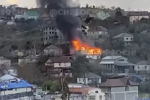  &copy;&nbsp;Кадр из видео из телеграма &laquo;Чп Сочи&raquo;, t.me/chp_sochi