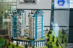 Макеты жилищных комплексов &laquo;ЮгСтройИмпериал&raquo; &copy;&nbsp;Фото пресс-службы Сбербанка