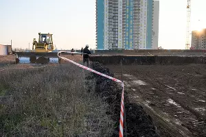 Строительство школы в Новознаменском районе &copy;&nbsp;Фото пресс-службы администрации Краснодара