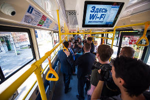 Презентация нового трамвая в Краснодаре © Фото Елены Синеок, Юга.ру