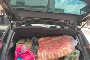 Машина с гуманитарной помощью &copy;&nbsp;Фото Иолины Грибковой, Юга.ру