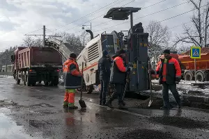В Краснодаре начали строить трамвайную линию на улице Московской &copy;&nbsp;Фото Дмитрия Пославского, Юга.ру